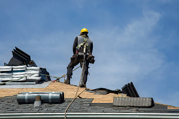 Professional Gutter Installation technician working in Zanesville, OH